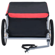 Rimorchio da Bici Nero e Rosso 65 kg CFW3697882