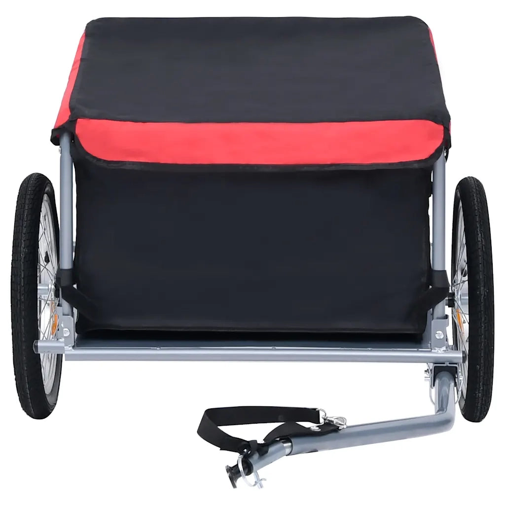 Rimorchio da Bici Nero e Rosso 65 kg CFW3697882