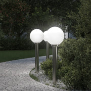 Lampioni a palo 3 pz 80 cm Acciaio Inox IP44 4006096