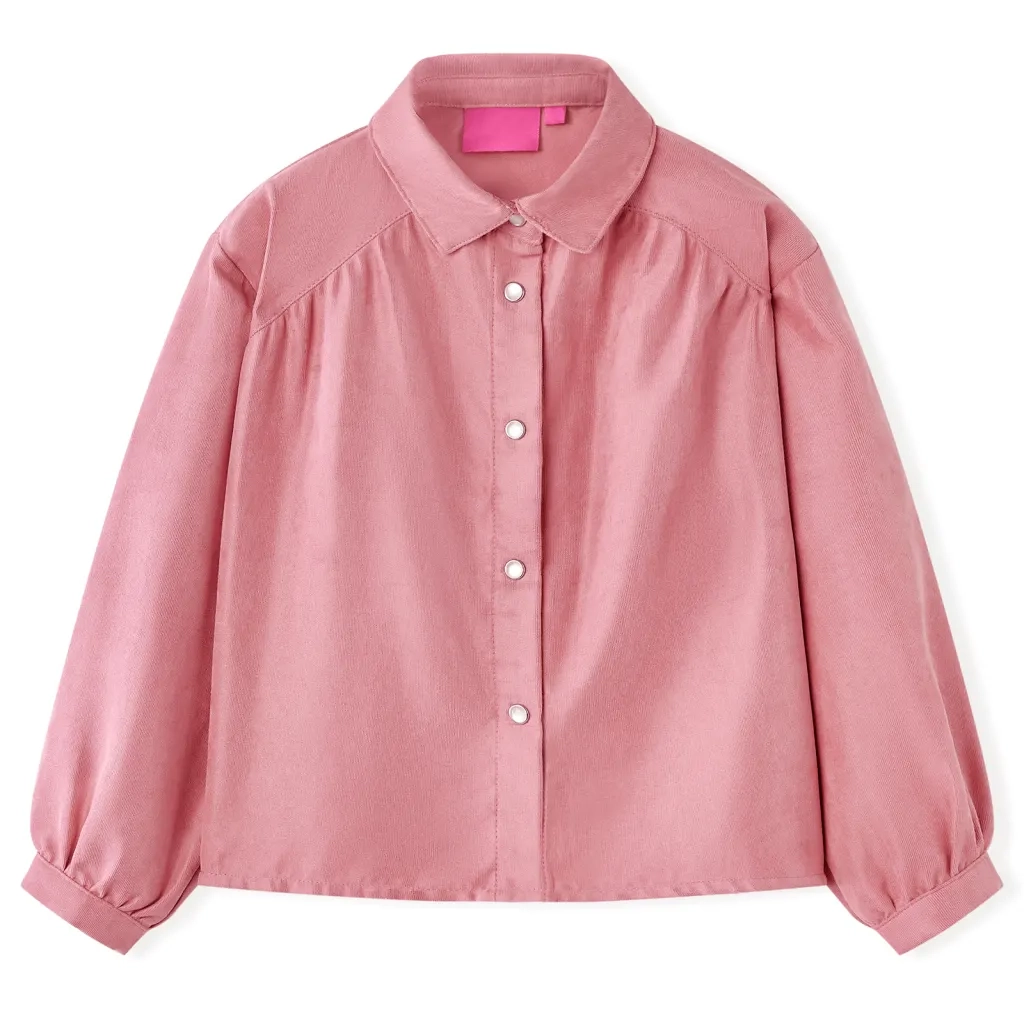 Camicetta da Bambina con Maniche a Lanterna Rosa Antico 116cod mxl 117241