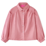 Camicetta da Bambina con Maniche a Lanterna Rosa Antico 116cod mxl 117241