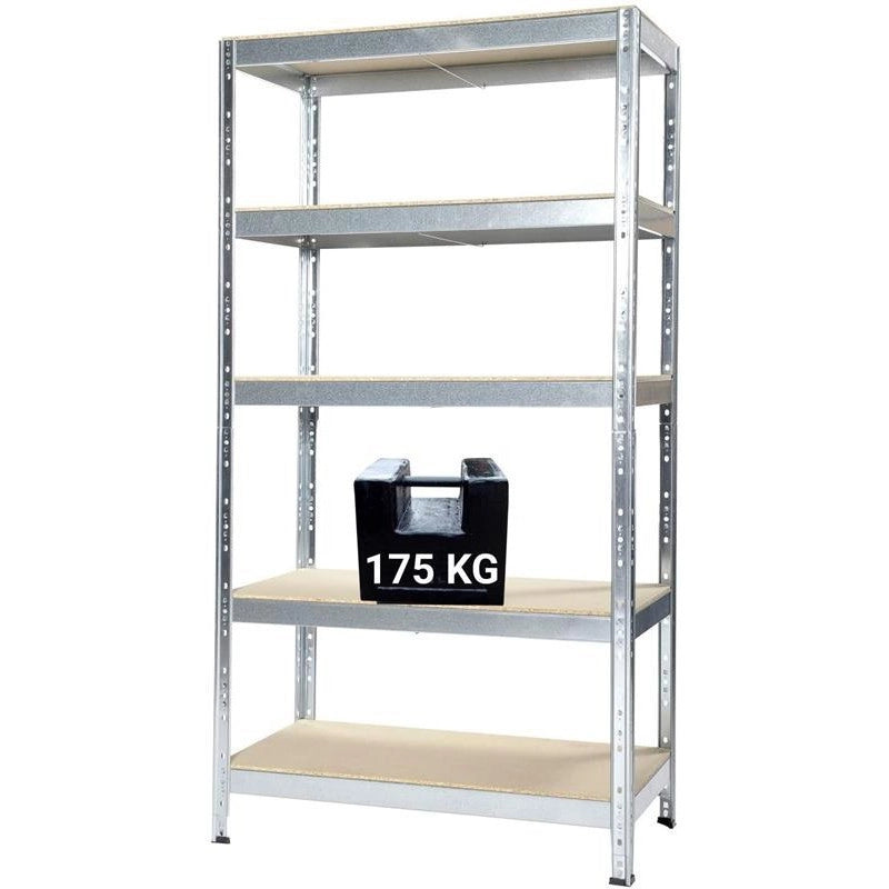 SCAFFALE IN METALLO JOKER 90 X 40 X H 174 CM 5 RIPIANI 175 KG A PIANO