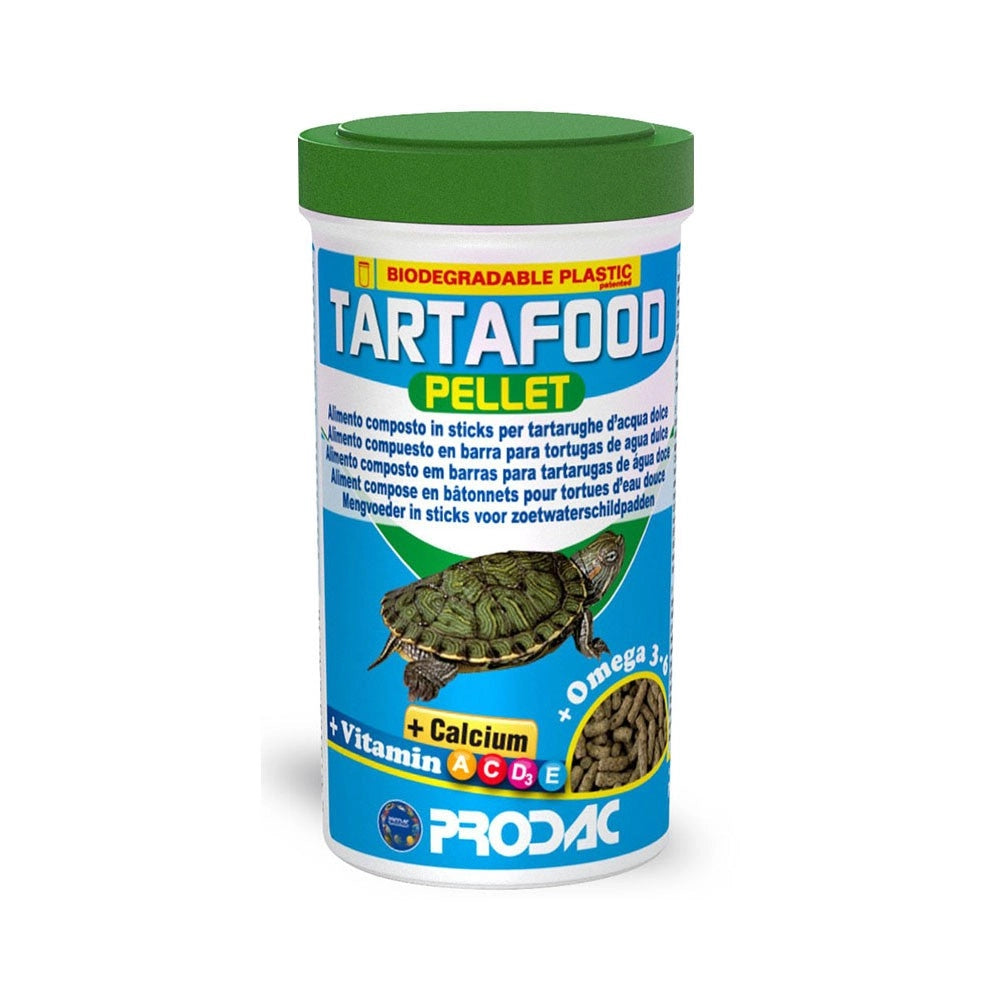 Prodac Tartafood Pellets - Alimento in Sticks per Tartarughe d'acqua Dolce Formato: 250 ml