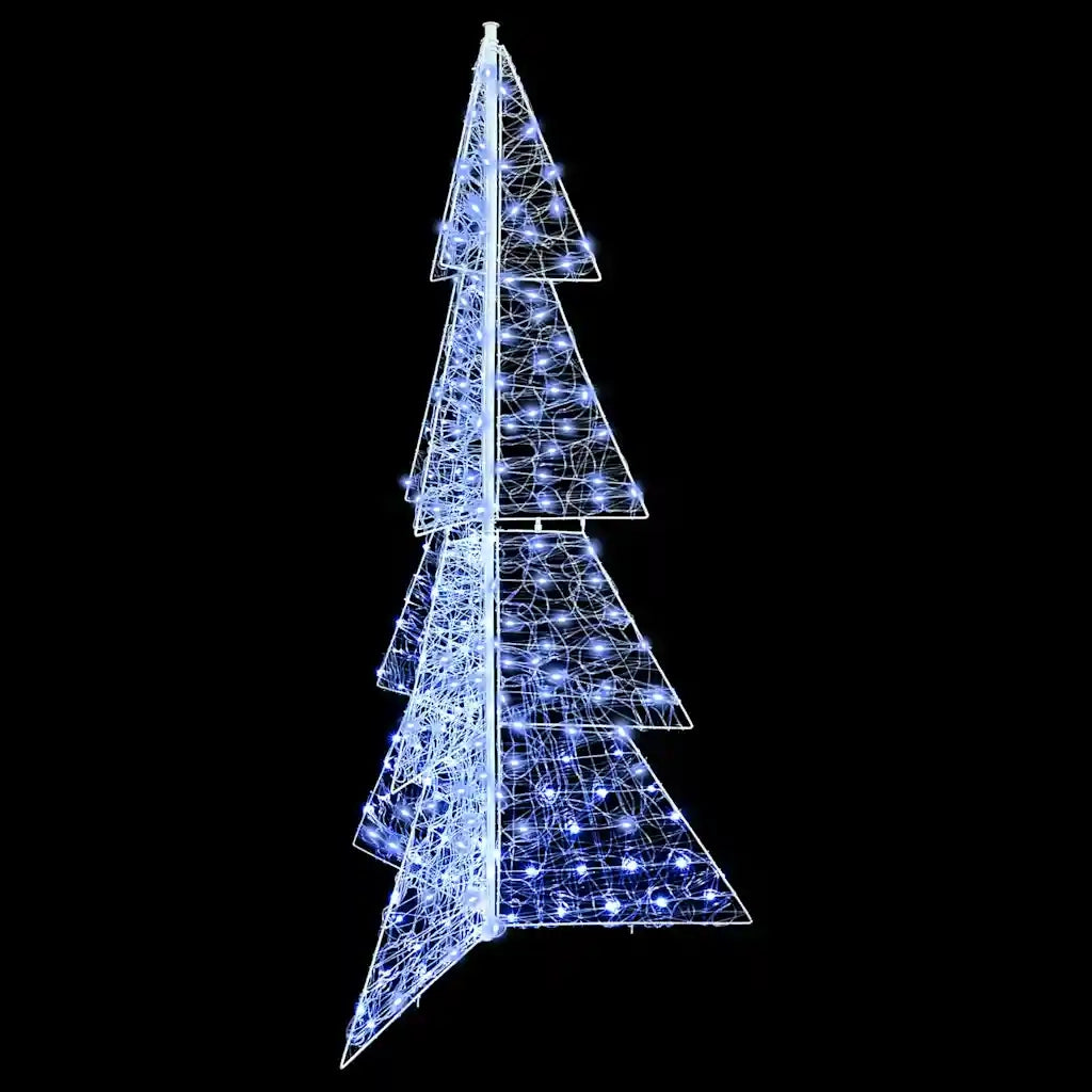 Albero di Natale | Decorazioni natalizie con 240 LED Bianco Freddo 180 cm Acrilico