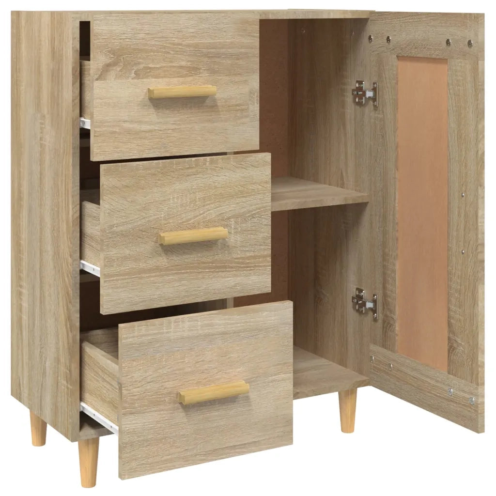 Credenza-Buffet-Armadio da cucina Rovere Sonoma 69,5x34x90 cm in Legno Multistrato 325214