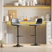 SGABELLO BAR Set da 2 pezzi Altezza regolabile 58-78 cm Nero