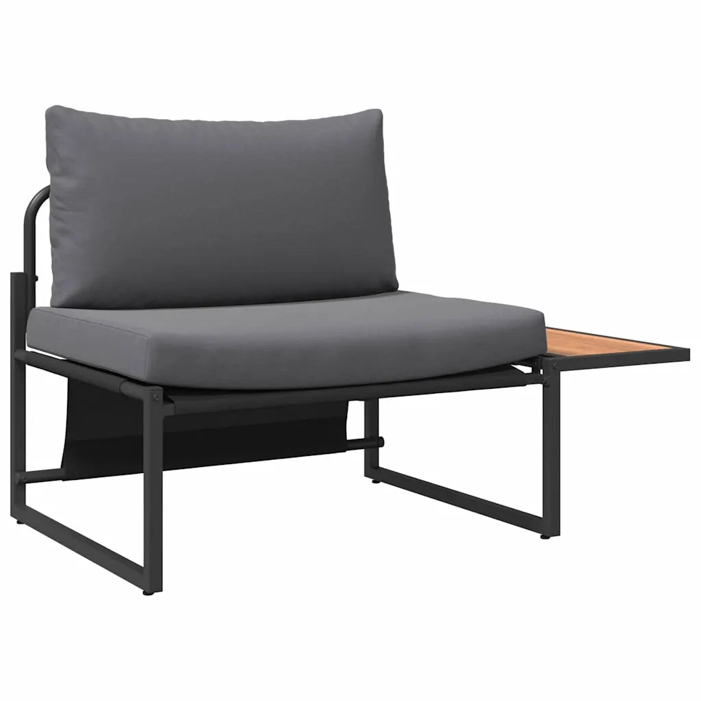 Set da Pranzo per Giardino 3 pcs Antracite Acciaio 3335891