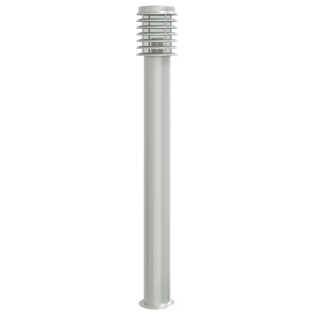 Lampada da terra per esterni in argento 110 cm acciaio inox argento 02_0042515