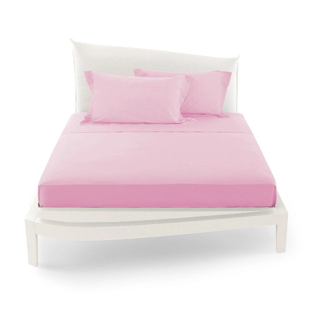 Trade Shop - Completo Da Letto Matrimoniale Tinta Unita Lenzuola Coordinato Copricuscini -