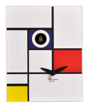 Orologio a Cucù da Parete 16,5x20x10cm Pirondini Italia D'Apres Mondrian