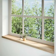 Davanzali 2 pz Non Trattati 160x30x2cm Legno Massello di Rovere 4009116