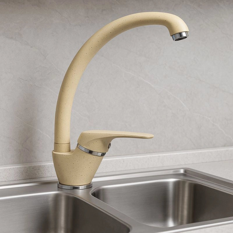 Ogomondo miscelatore oslo orientabile ottone colorato per lavello cucina *** finitura- avena 1, confezione 1
