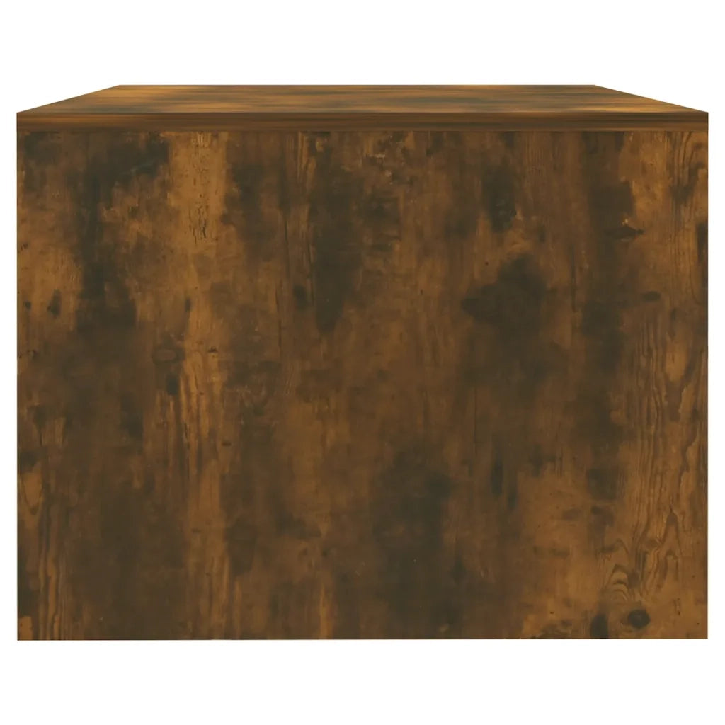 Tavolino da Salotto-Tavolino da soggiorno-Tavolo Rovere Fumo 102x55x42 cm Legno Multistrato 811343