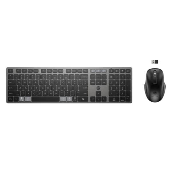 Hp combinazione di tastiera e mouse wireless ricaricabili multidispositivo 725 - 9T5B0UT