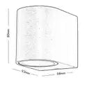 applique per da esterno interno parete a led lampada giardino muro faretto ip65