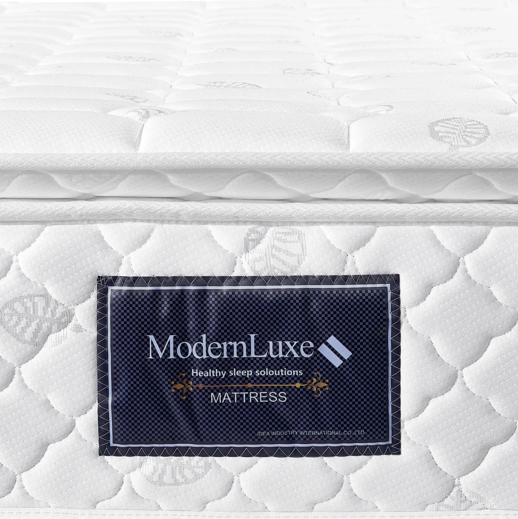 Letto matrimoniale imbottito 140x200 cm con 4 cassetti e materasso incluso