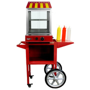 KuKoo Macchina a Vapore per Hot Dog in Acciaio Inox con Carrello per eventi, feste e attività commerciali