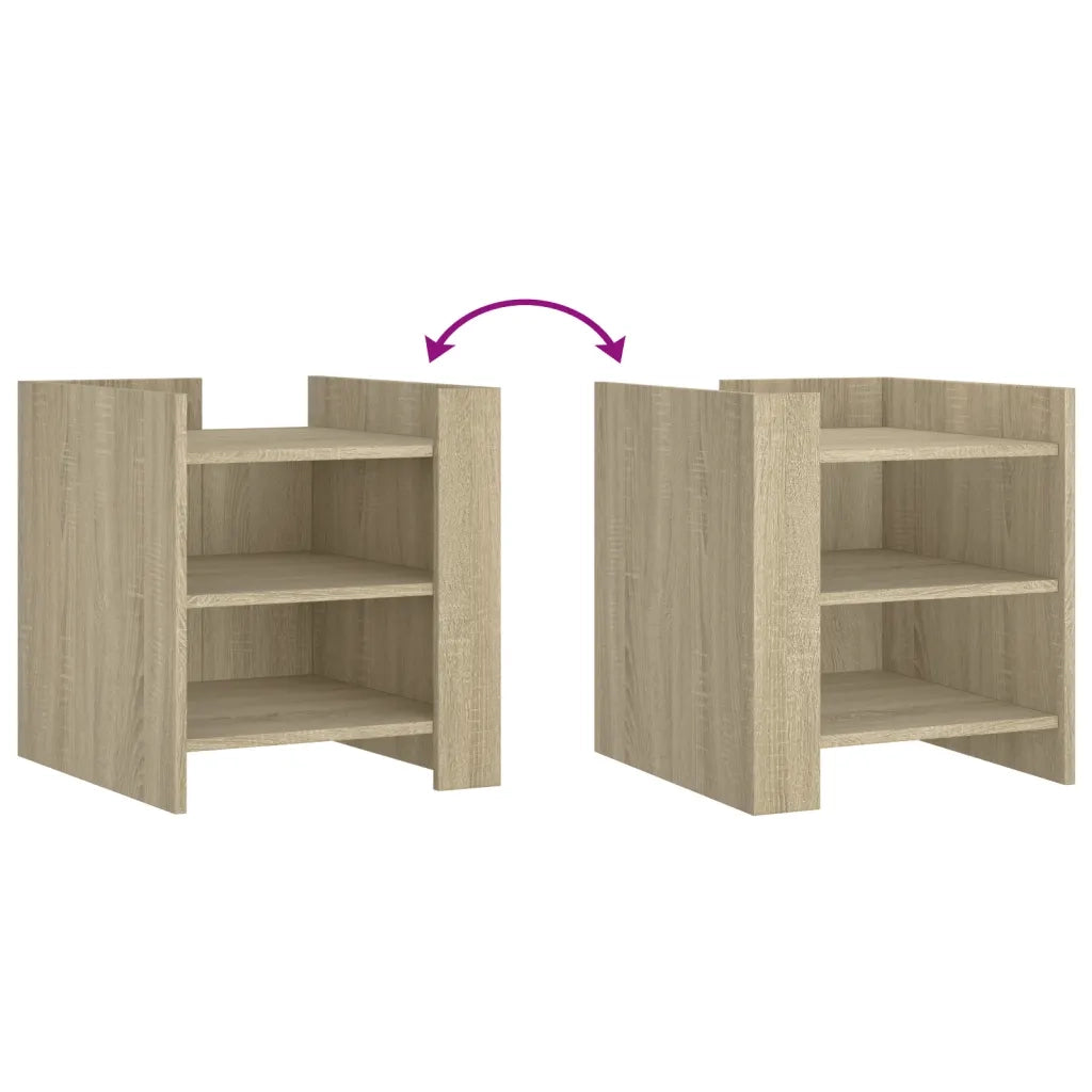 Comodino Rovere Sonoma 45x50x50 cm in Legno Multistrato 848292
