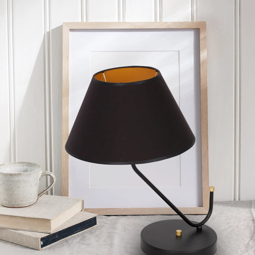 Lampada da tavolo Milagro Victoria MLP4914 oro/nero E27