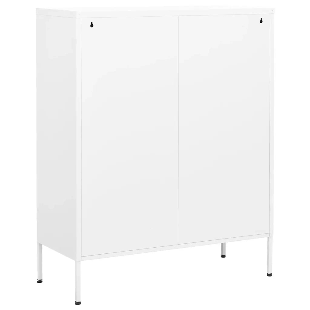 Armadietto Bianco 80x35x101,5 cm in Acciaio 336170