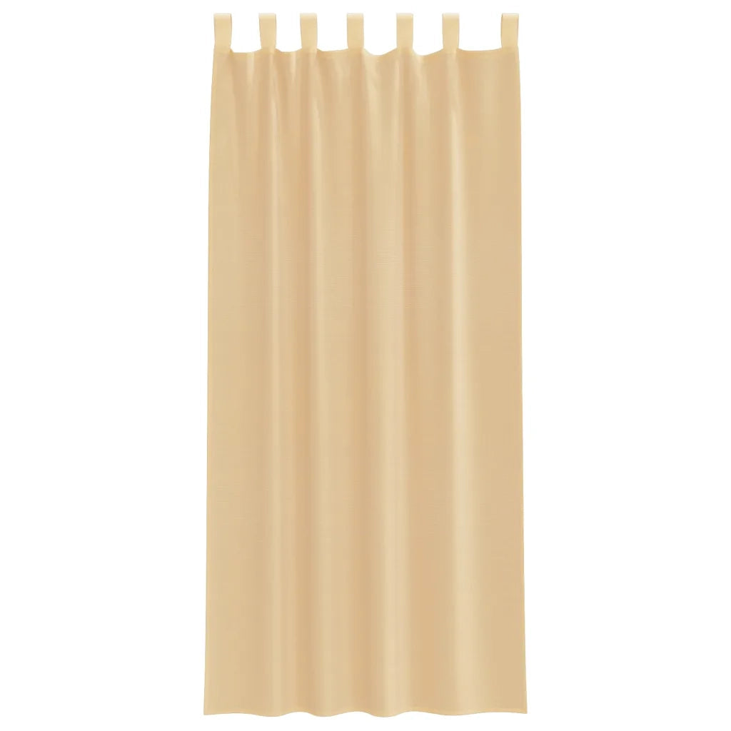 Tende in Voile con Tasche per Aste 2 pz Sabbia 4102218
