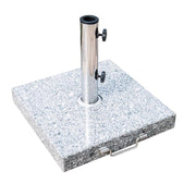 SUPPORTO BASE PER OMBRELLONE DA GIARDINO IN MARMO 29KG, 42X42X36CM