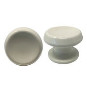 POMOLO X PORTONE 866 SAGUATTI  ALLUMINIO AVORIO RAL 1013 D.MM 80 BASE D.MM 70
