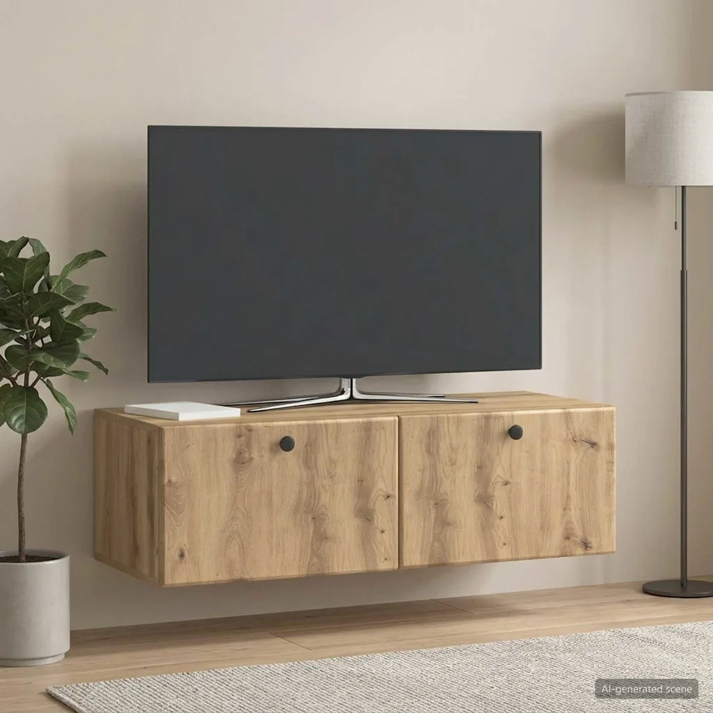 Mobile Porta TV da Muro 98 x 41 x 30 cm Rovere Artigianale 899214