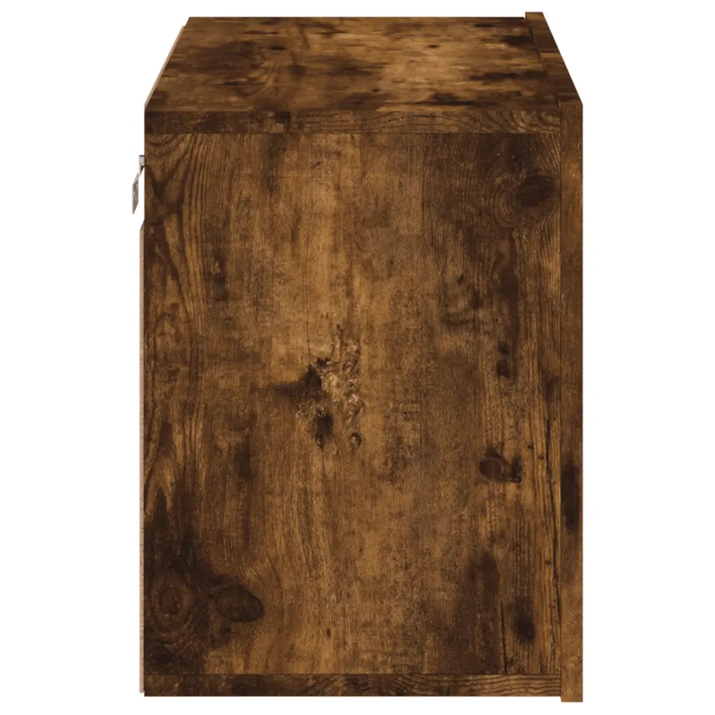 Mobile TV a Parete | Armadietto TV | Mobile Porta TV Rovere Fumo 60x30x41 cm
