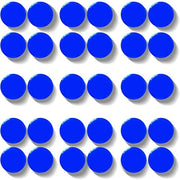 30 pezzi di forti magneti a forma di cerchio per bacheche e lavagne, magneti decorativi piccoli per bacheche, scuole, uffici - minimagnetici con forte aderenza per foto e note (blu)