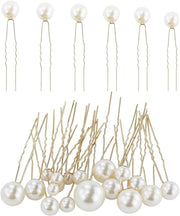 Set di spille per capelli a forma di U 18 pezzi - Accessori eleganti per la sposa - alta qualità e lega d'acciaio - materiali sintetici - accessori per capelli di alta gamma