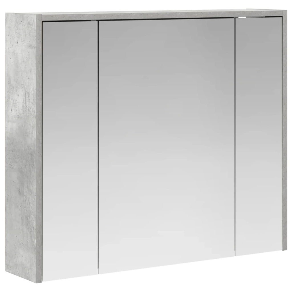 Mobiletto per specchio da bagno Grigio cemento 889170