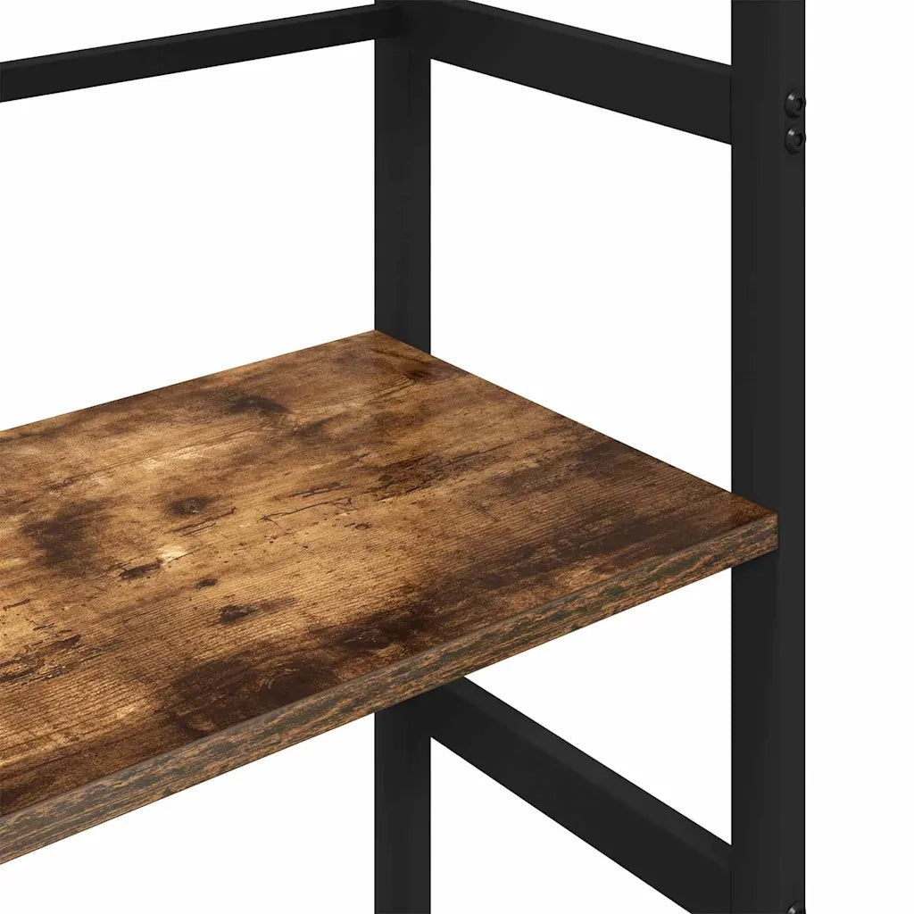 Libreria-Scaffale per Libri-Mobile di Stoccaggio Rovere fum¨¦ 40 x 29,5 x 115 cm Legno multistrato