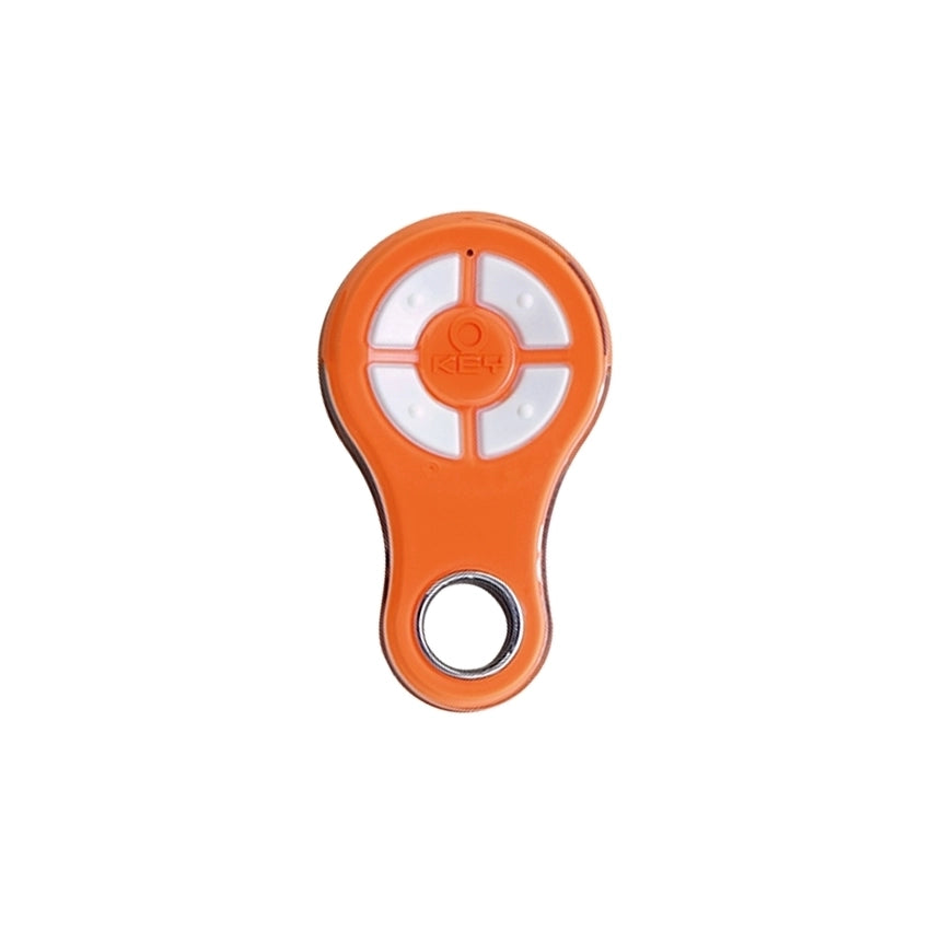 10 PZ RADIOCOMANDO ARANCIO RESISTENTE ALL'ACQUA 4 CH 433 MHZ KEY AUTOMATION 44OR