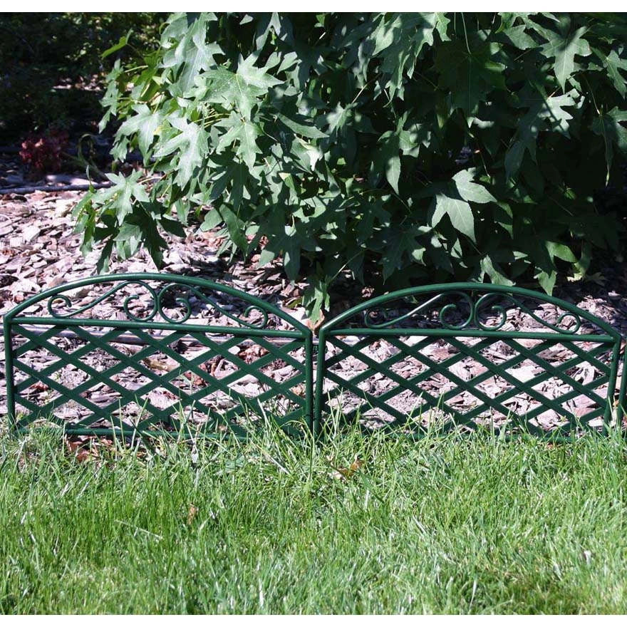 Recinzione Giardino Aiula Modulare in Plastica Ornamento Bordo 5 Pz Verdemax