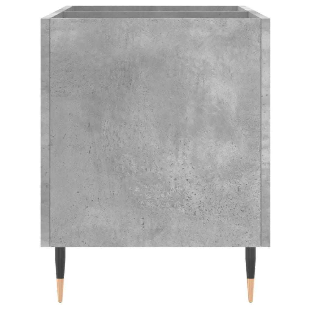 Mobile Porta Dischi Grigio Cemento 74,5x38x48 Legno Multistrato 831720