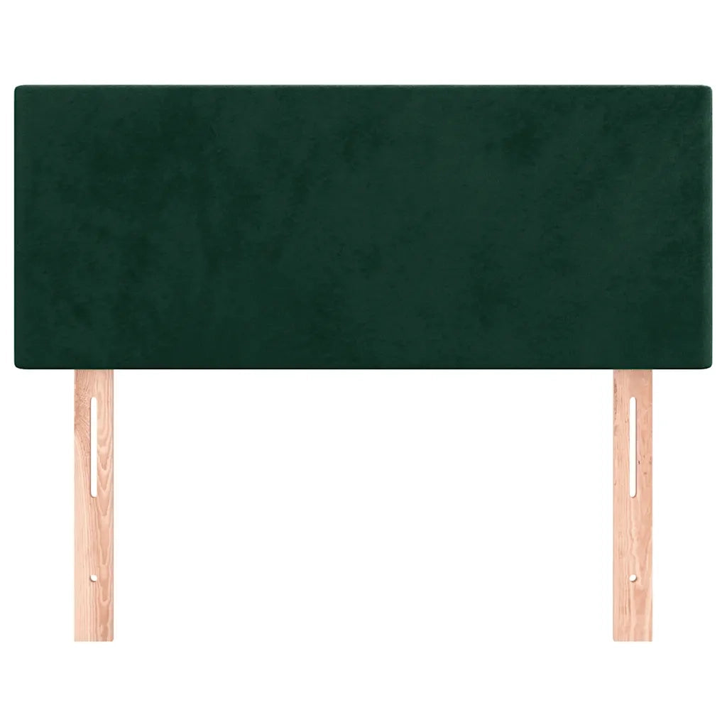 Testiera-Testata-Testiera Decorativa Verde Scuro 80x5x78/88 cm in Velluto 741558