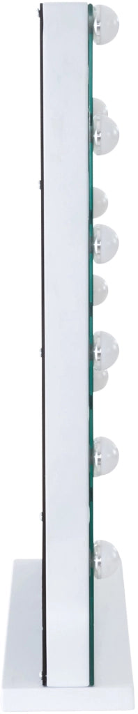 Specchio per trucco con luci Murrieta bianco