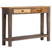 Tavolo Consolle in Legno Massello Vintage 118x30x80 cm cod mxl 23700