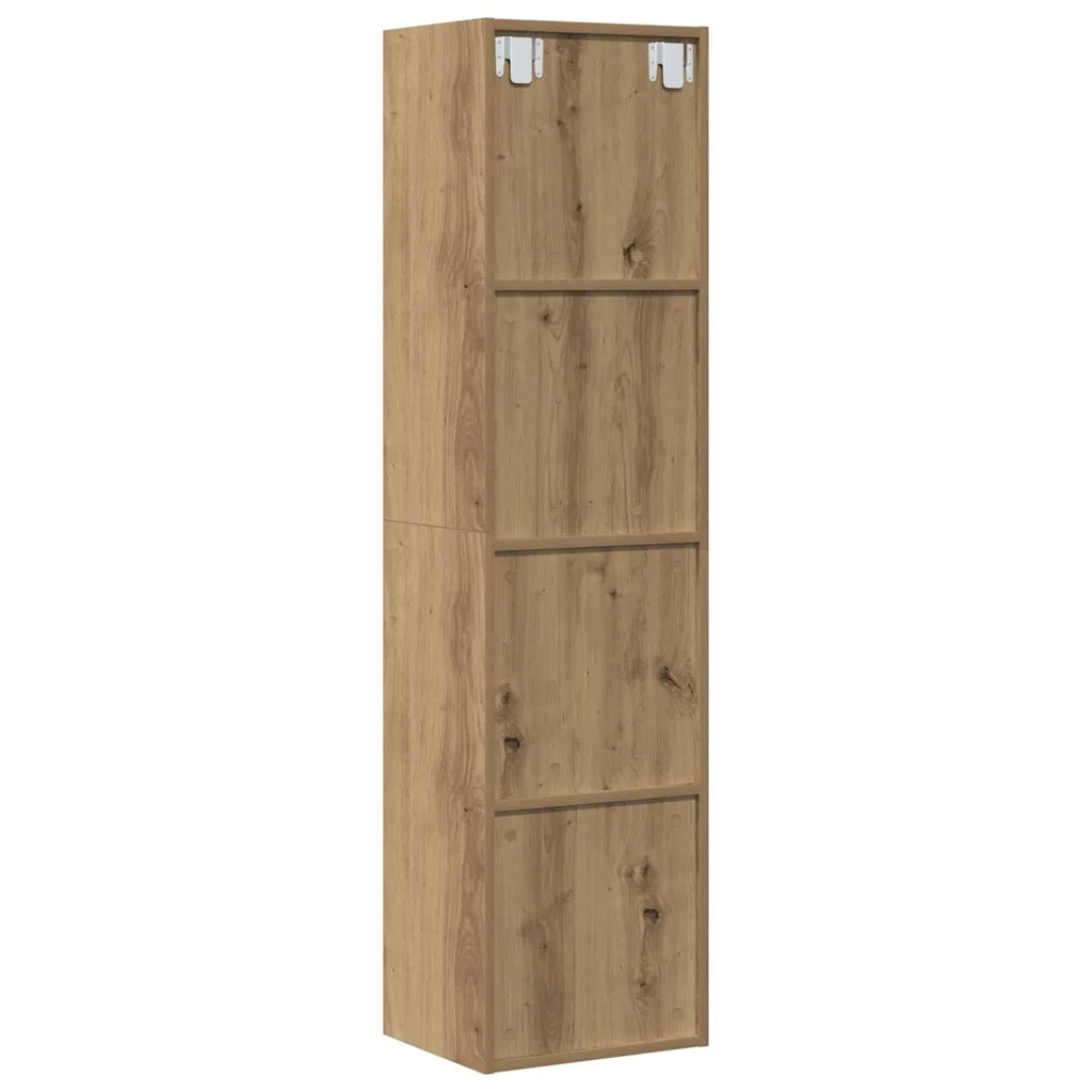 Libreria-Mobile TV Rovere Artigianale 36x30x143 cm Truciolato