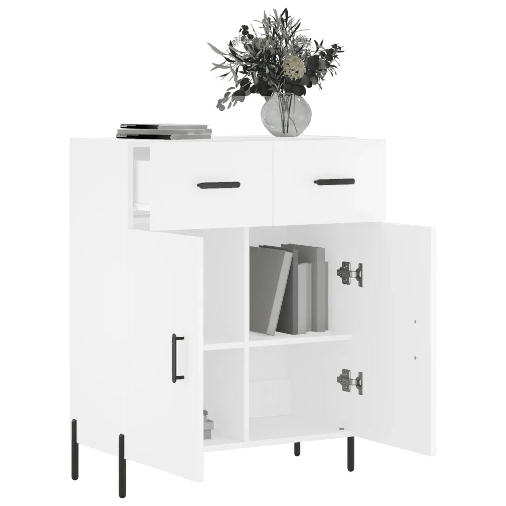 Credenza Bianca 69,5x34x90 cm in Legno Multistrato 827988