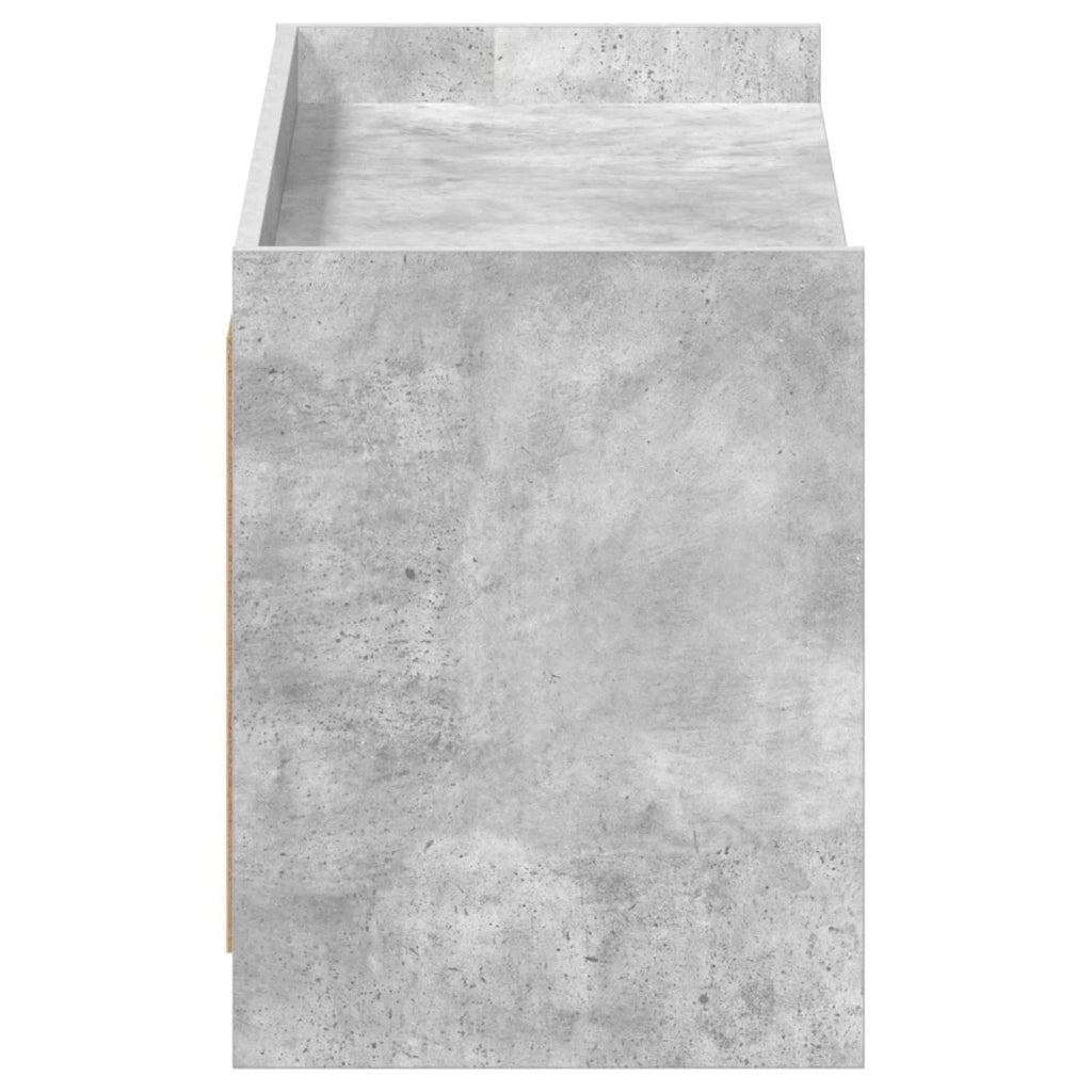 Mobile per scarpe con porta Grigio Cemento 100 x 39,5 x 51 cm 8011358