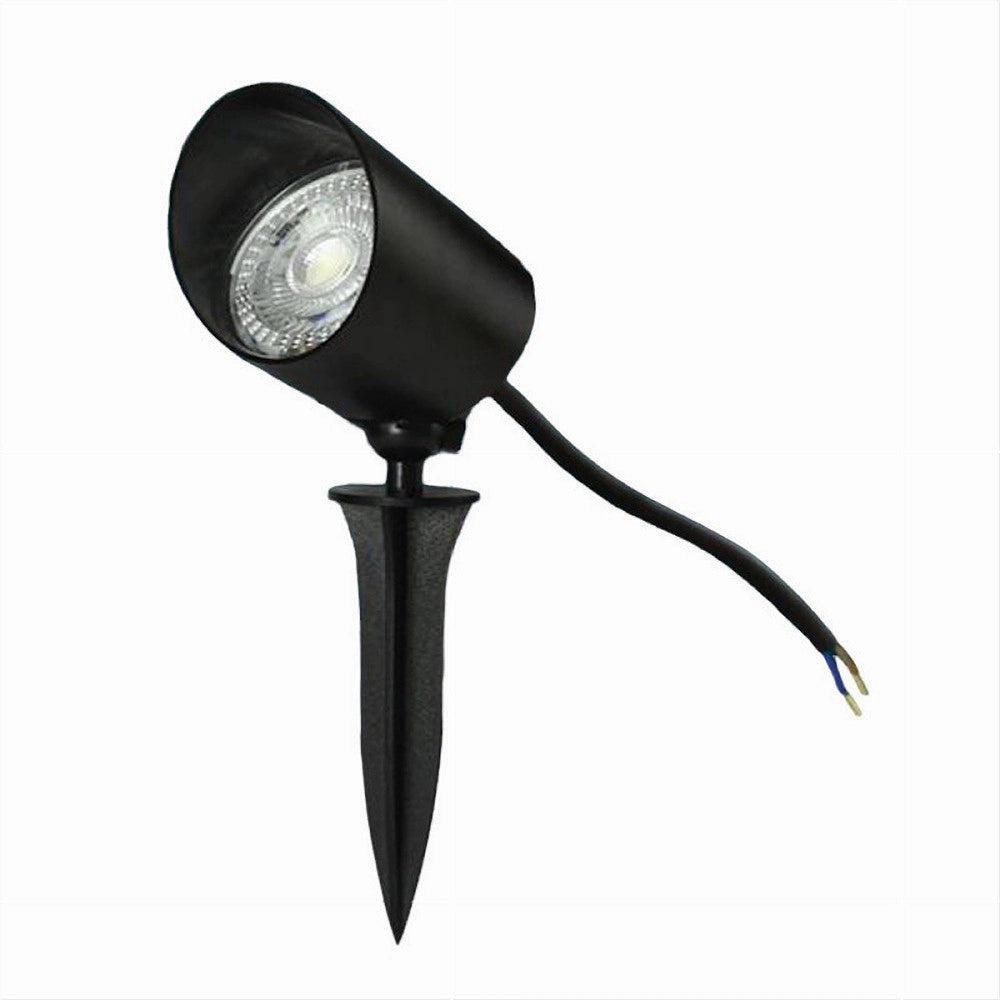Trade Shop - Faretto Led 7w Con Snodo Picchetto Staffa Lampada Per Esterno Segnapassi Ip65 110 -