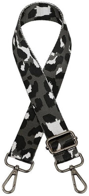 Cintura da lavoro estensibile 75-130 cm - Cinturone con fibbia - Larghezza 3,8 cm - Disegno leopardo - Materiale polyester - Cinturino con fibbia