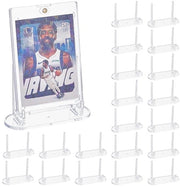 Display per Carte da Sport 20 pezzi - Supporto per Monete - Design Transparente - Materiale di Alta Qualità - Supporto per Display Standard