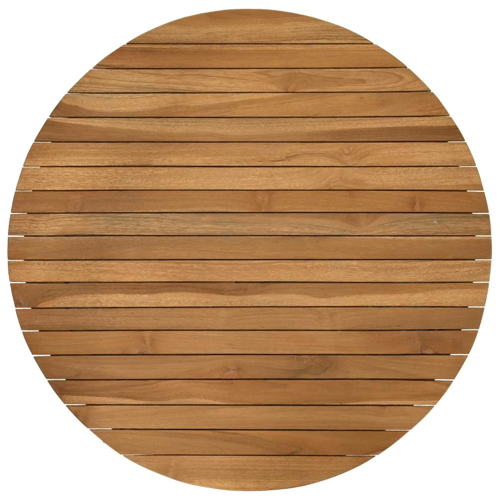 Piano del tavolo Ø 70 x 3,5 Rotondo Legno di teak solido 42033152