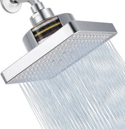 Douchekop ad alta pressione con filtro - Doccia economizzante 15,24 cm con testa doccia regolabile