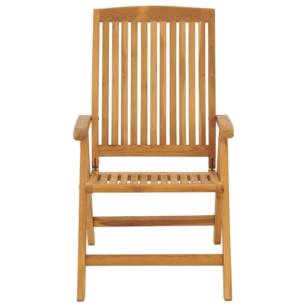 Sedie da Giardino Reclinabili con Cuscini 8 pz in Legno di Teak 3196531