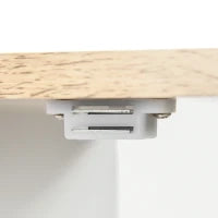 kleankin Mobile Sotto Lavabo Bagno con 2 Ante e Ripiano Regolabile, 60x33x60cm, Legno e Bianco