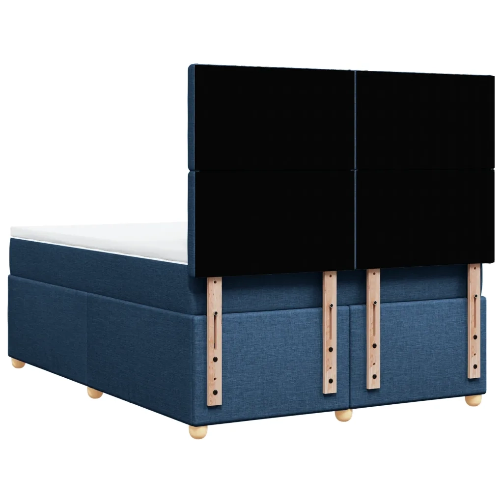 Giroletto a Molle con Materasso Blu 160x200 cm in Tessuto 3291351